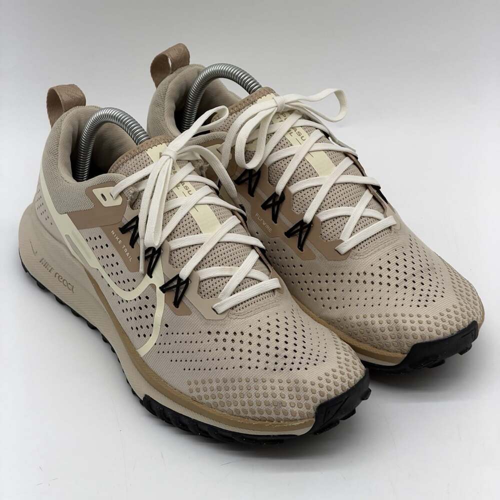Nike React Pegasus Trail 4 Sandrift Beige Trail Running Shoes Women's Size 10